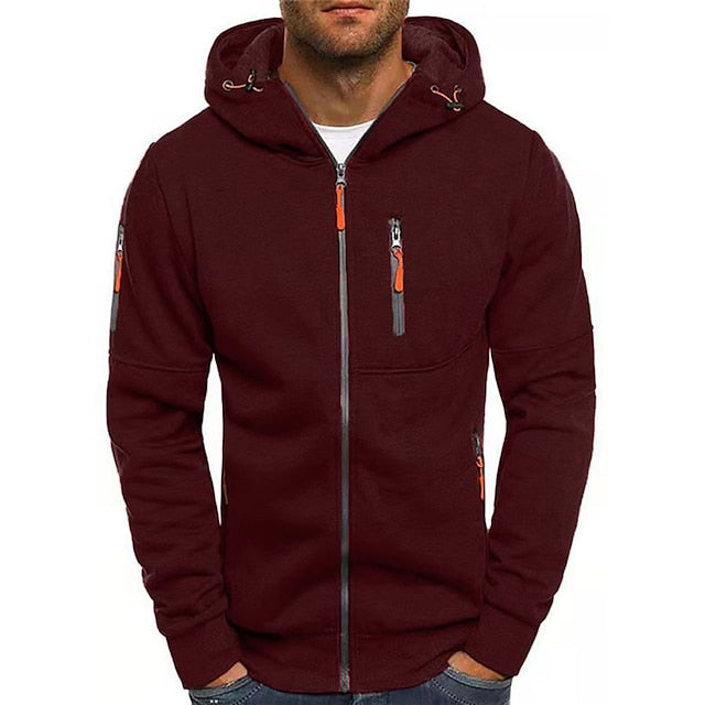 Adrien | Men's Warm Active Full Zippered Hoodie