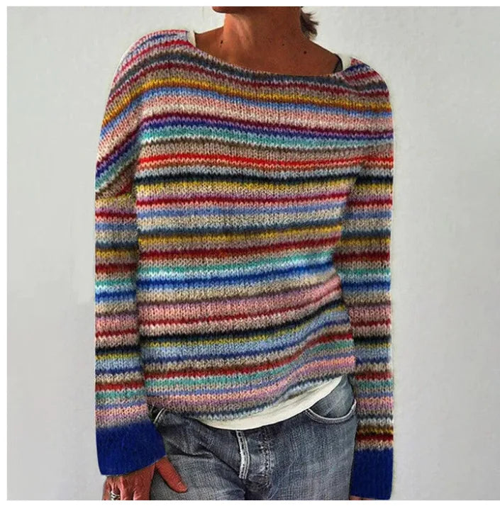 Melanie | Women's Cozy Winter Colorful Knit Sweater