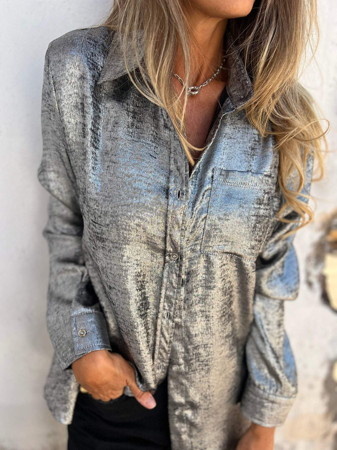 Zella™ - Chic Shimmer Shirt