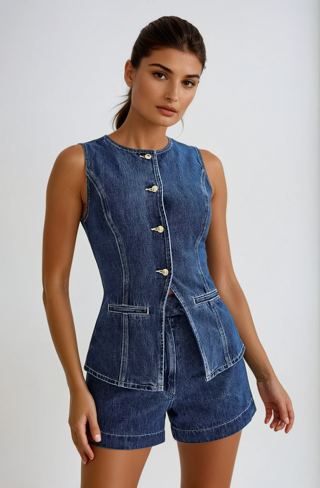 Amara | Denim Set