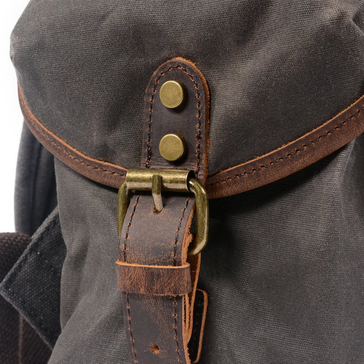 Graham | Canvas Leather Backpack