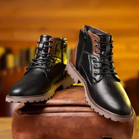 Tiberius |  Rugged Lace-Up Boots