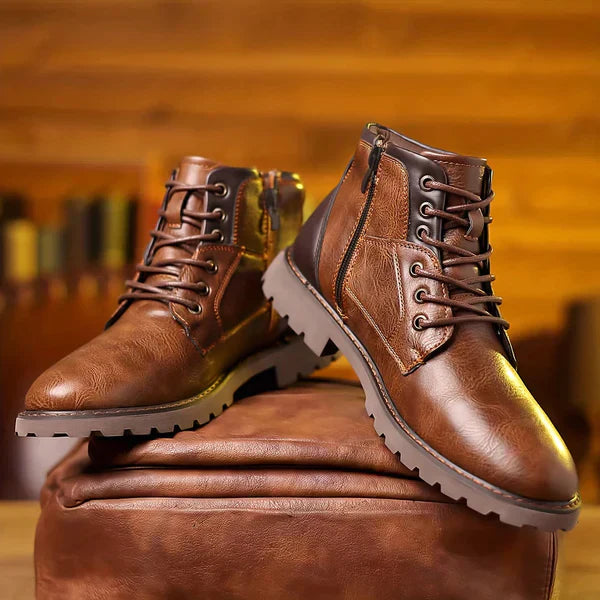 Tiberius |  Rugged Lace-Up Boots