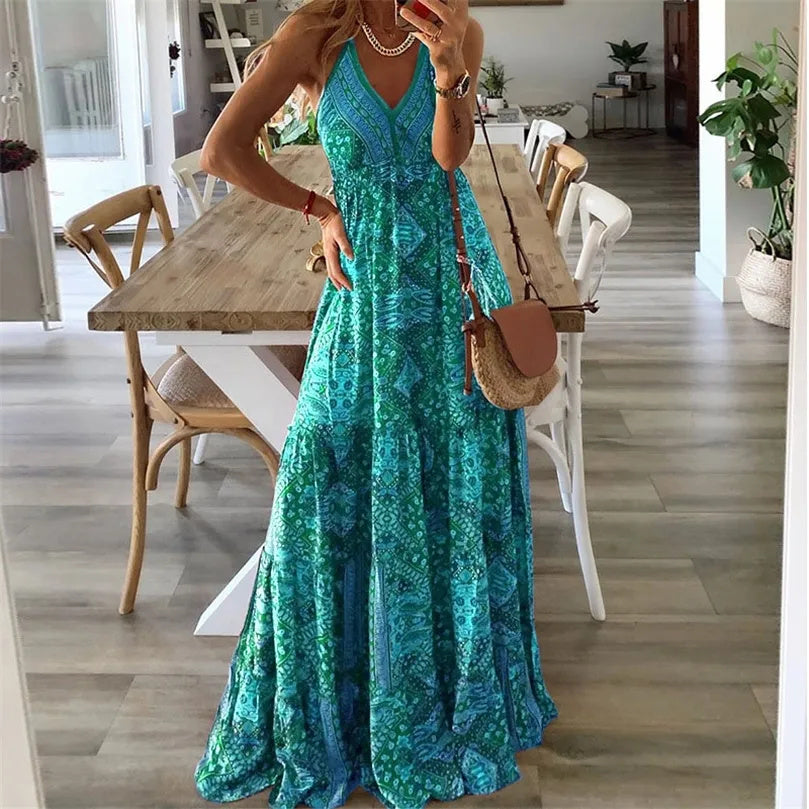 Breisha | Bloom Boho Maxi Dress