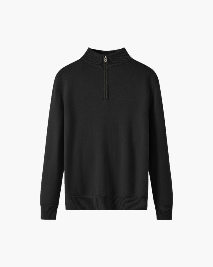 100% Wool-Blend Zip-Up Cardigan