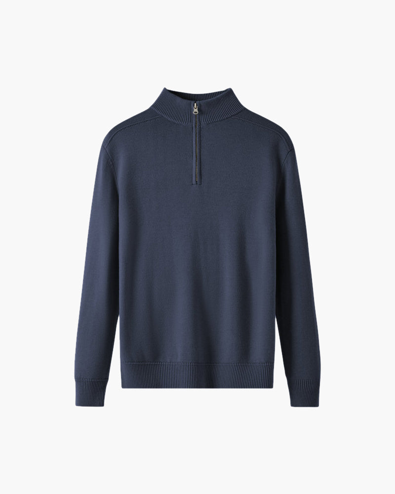 100% Wool-Blend Zip-Up Cardigan