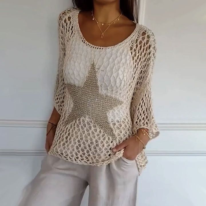 Jiah™ - Starry Knit Top