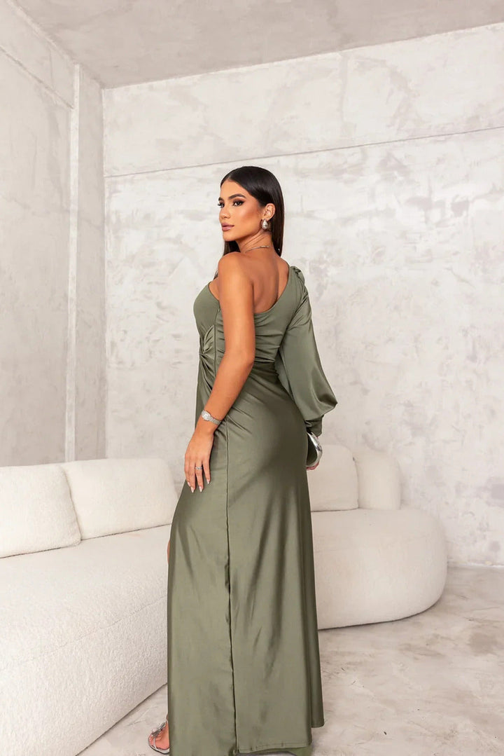 Alia | Elegant Slit Maxi Dress