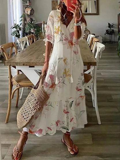 Serena | Boho Flattering Maxi Dress