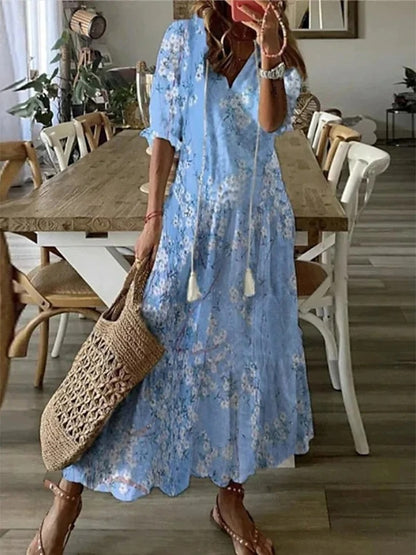 Serena | Boho Flattering Maxi Dress