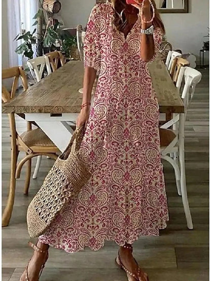 Serena | Boho Flattering Maxi Dress