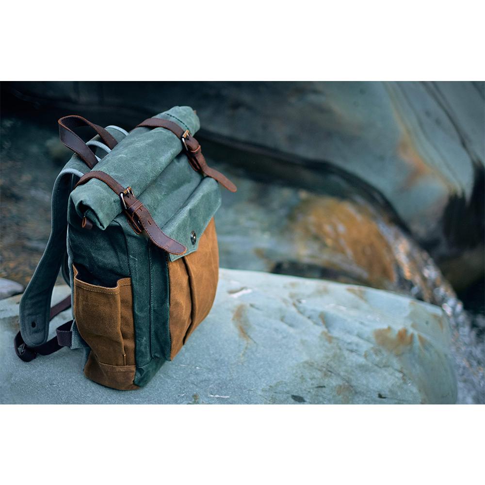 Gideon | Waxed Canvas Roll Top Backpack