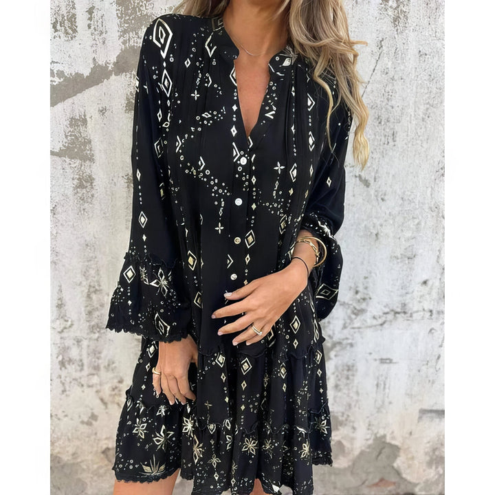 Lina | Elegant Long Sleeve Mini Dress